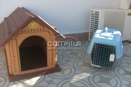 Vendo casa de perro grande y transportin