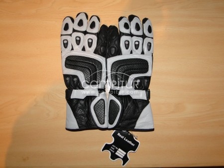 Guantes de moto de cuero real