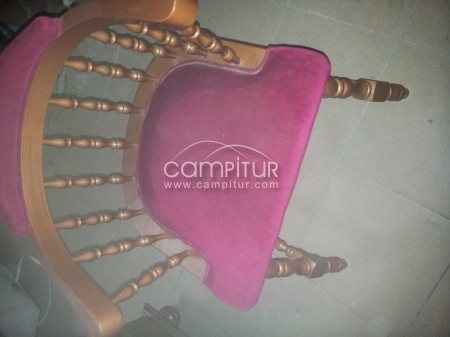 6 sillones antiguos en terciopelo