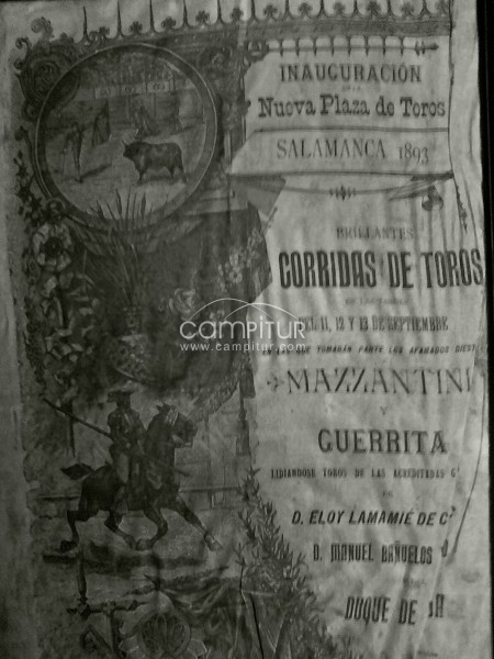 vendo cartel en seda de corrida de toros