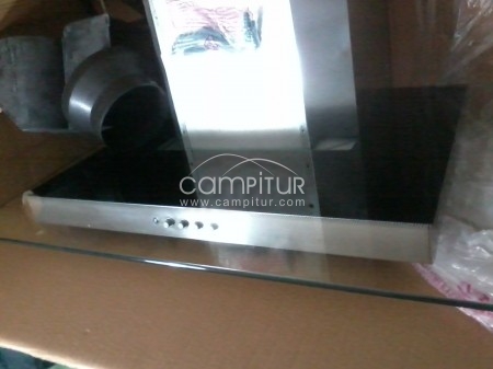 Foto 2 de Campana de cristal extractora decorativa, de 90 cm. NUEVA sin estrenar.