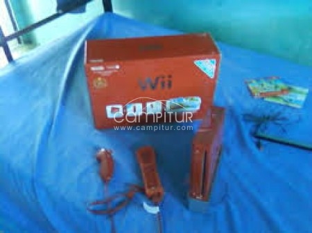 Wii Roja Con 2 juegos