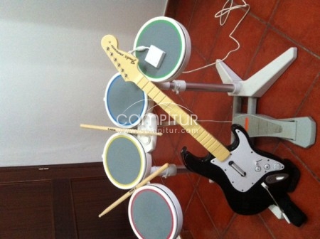 guitarra y bateria wii