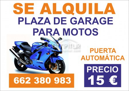 Plaza de garaje para motos