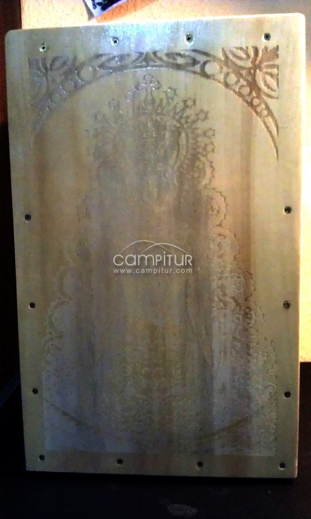 CAJON FLAMENCO VIRGEN DEL ROCIO+ FUNDA REGALO NUEVOS