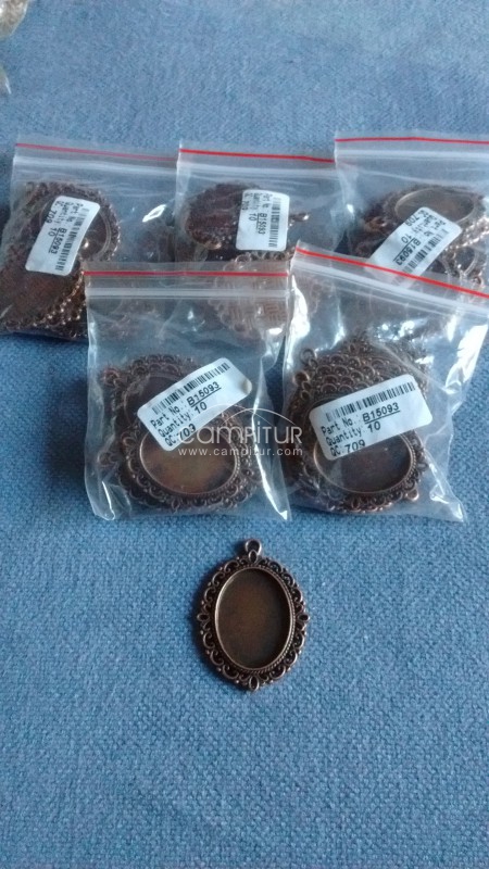 Bases de camafeo 25x18mm