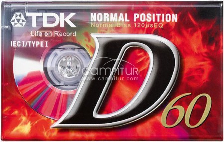 TDK D60 y D90 CINTA AUDIO CASSETTE DE 60/90 MINUTOS PACK DE 10 UNIDADES 