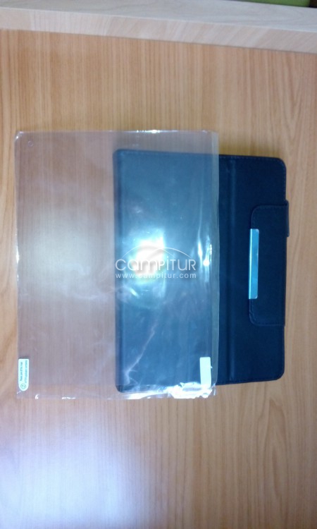 FUNDA TABLET AJUSTABLE Y PROTECTOR DE PANTALLA