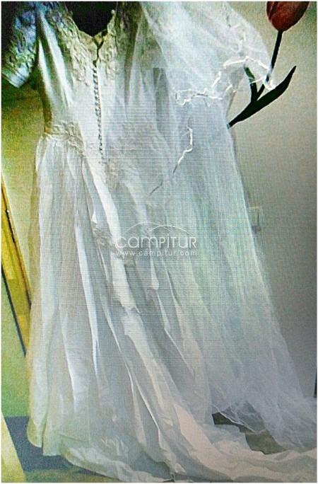 Vendo precioso vestido de novia más velo  marca Pronovias  