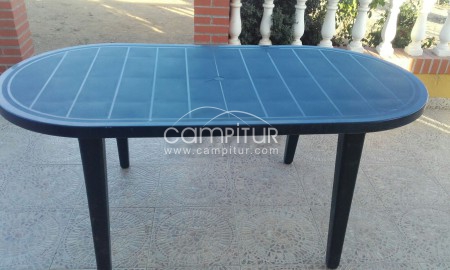 Vendo mesa plástico color verde
