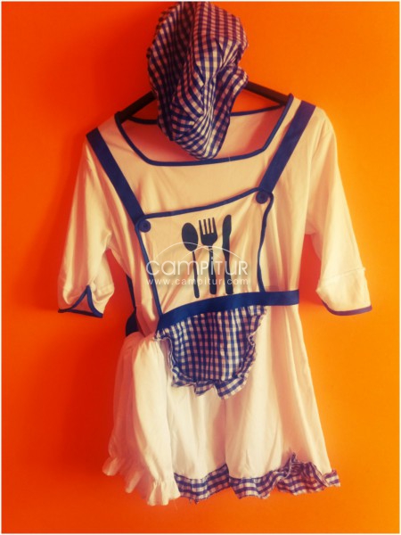 ¡Corre que vuela! Vendo disfraz de Mujer de Cocinera Talla M-L Baratisimo 