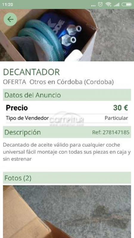 Decantador