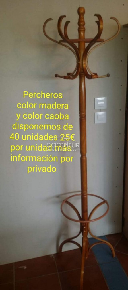 percheros de maderas