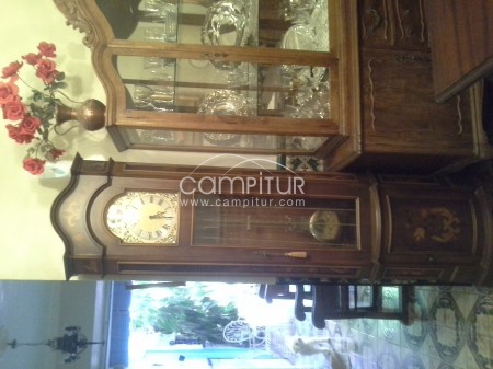 Foto 3 de precioso reloj de pié en función de madera de nogal