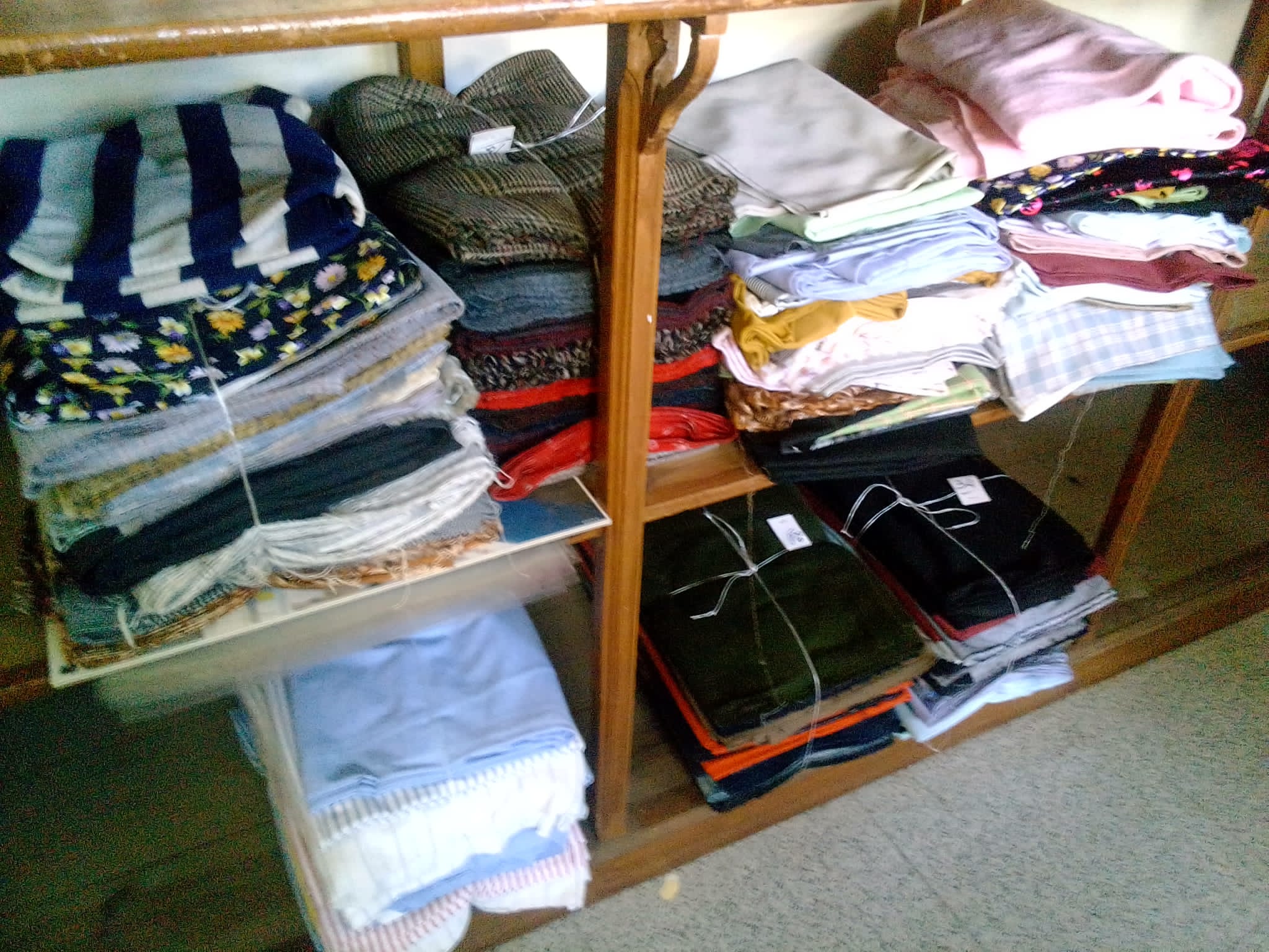 Restos de piezas de telas y retales