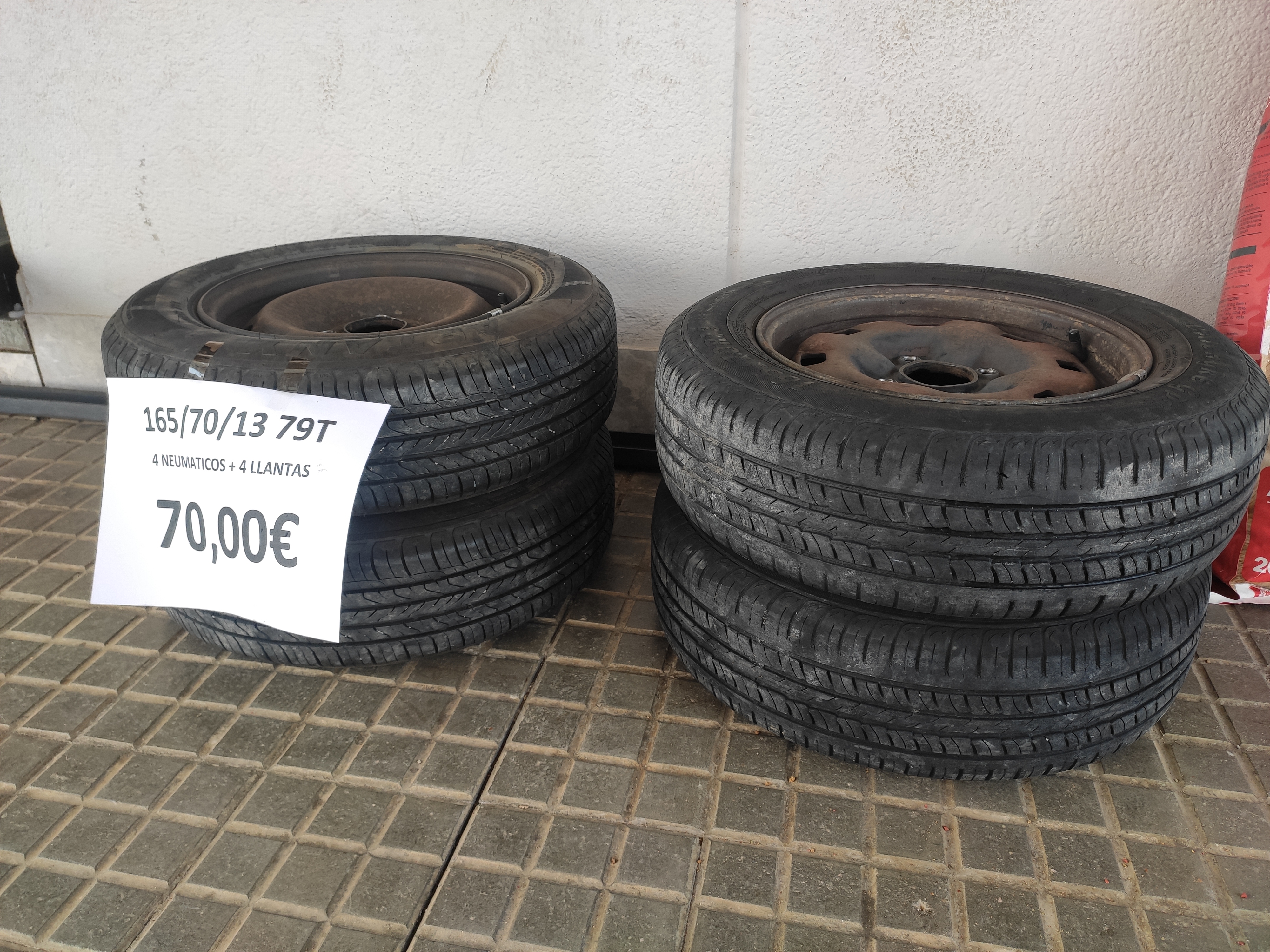 4 Ruedas completas 165/70/13