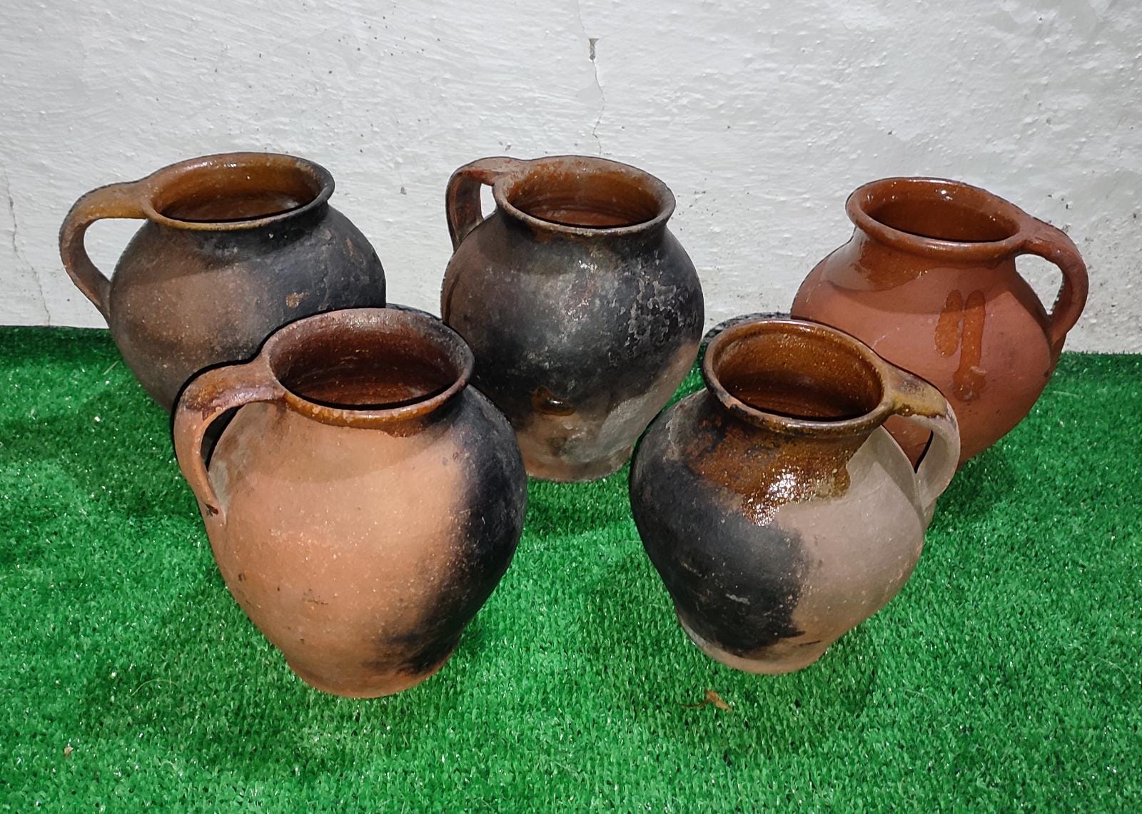 Pucheros de barro antiguos 