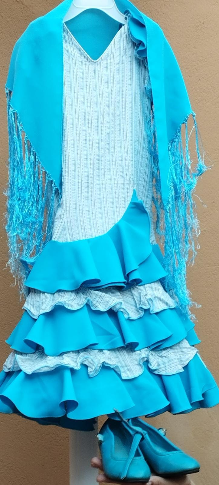 Vestido niña sevillanas con zapatos