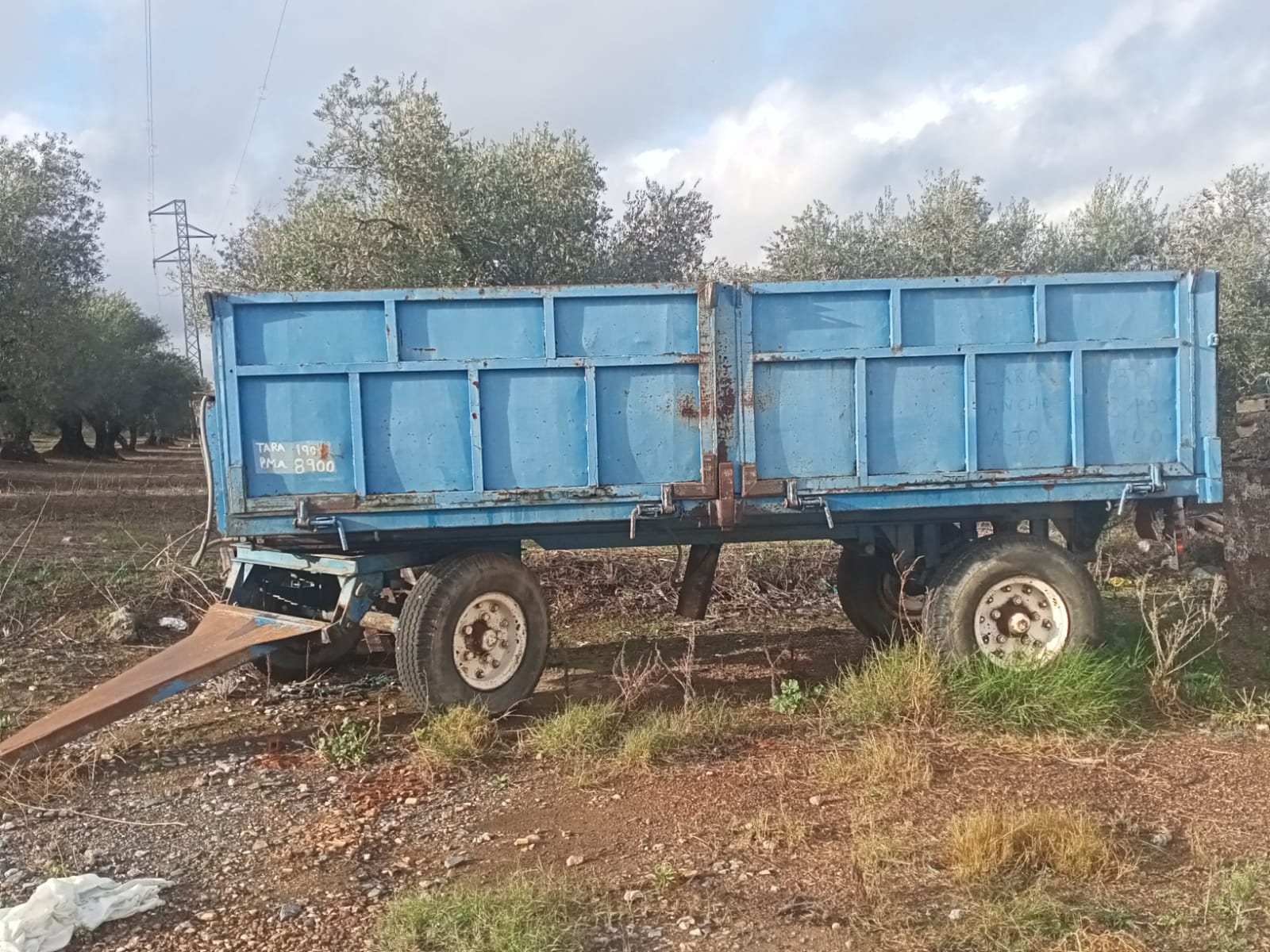 Foto 2 de REMOLQUE AGRÍCOLA BASCULANTE