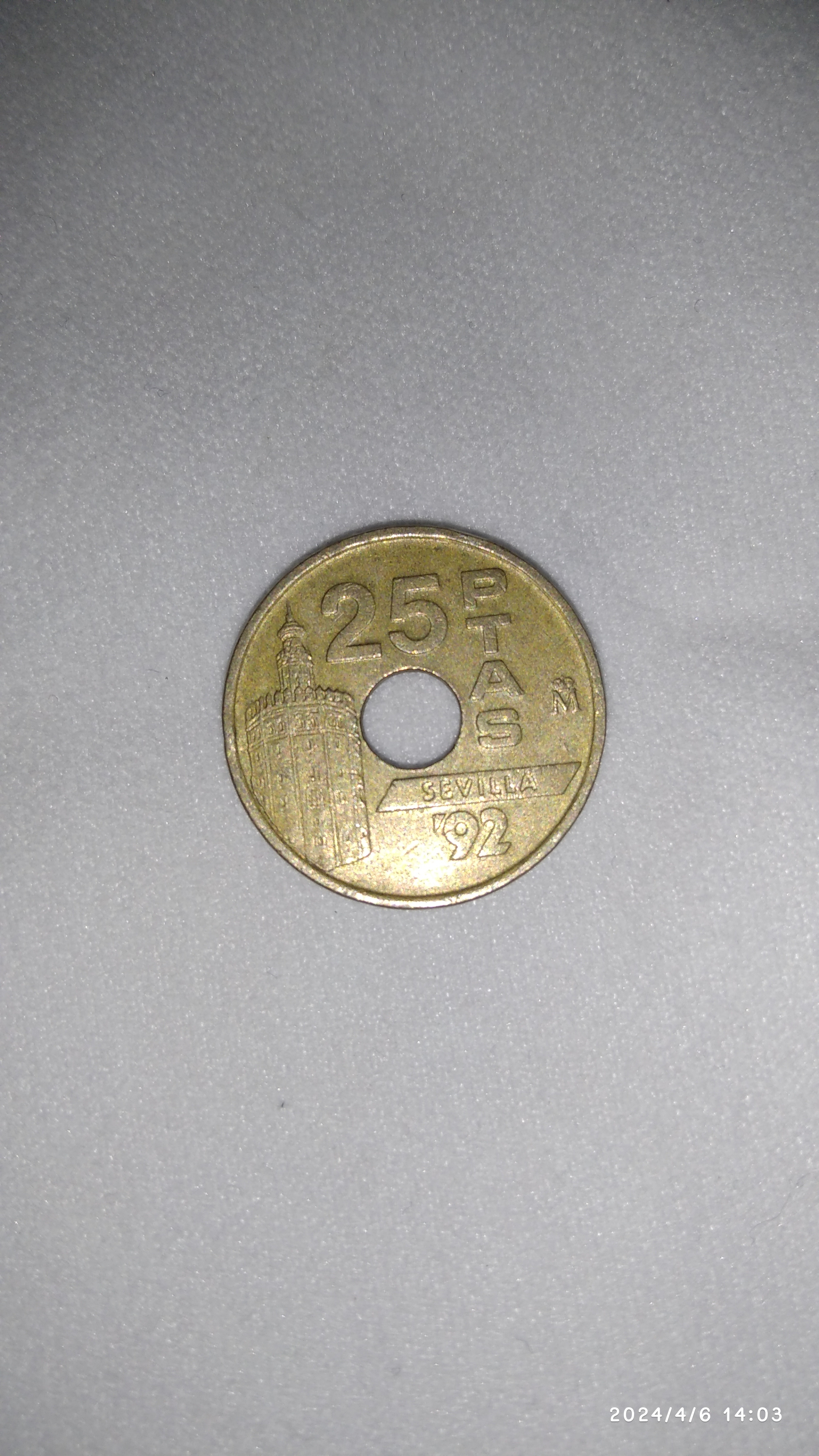 Moneda 25 pesetas Expo 92 