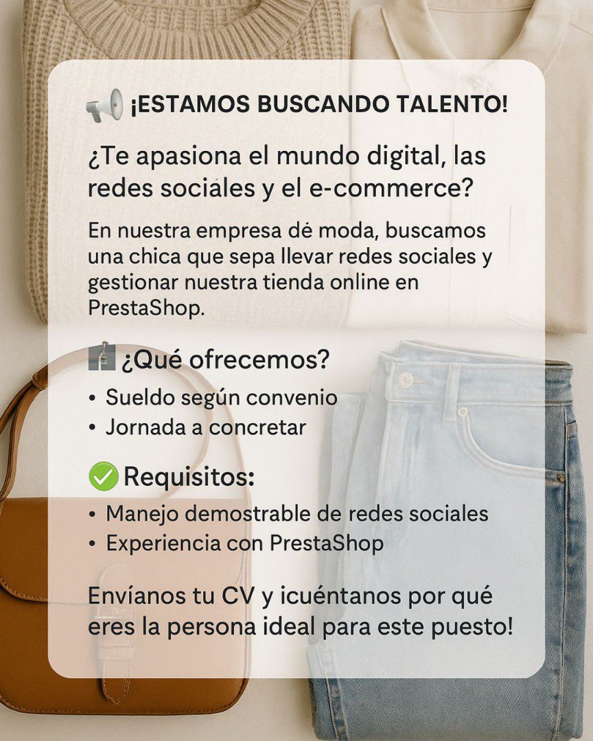¡Estamos buscando talento!