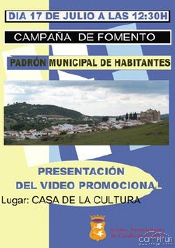 Presentación de la Campaña de Fomento del Padrón Municipal de Habitantes 