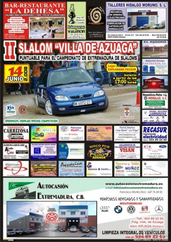 "II Slalom Villa de Azuaga" galería fotográfica