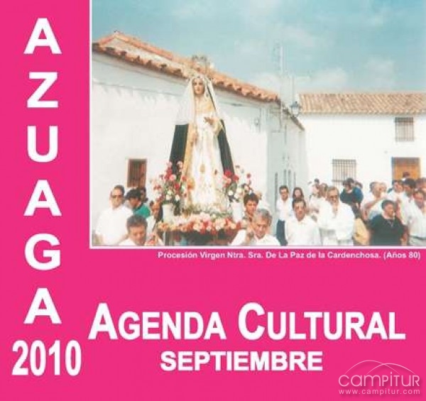Agenda Cultural de Azuaga para el mes de septiembre