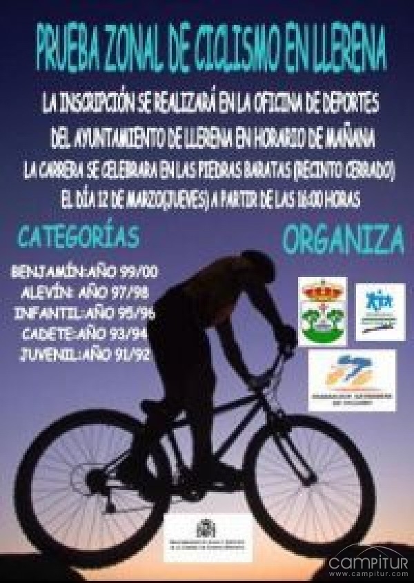 Se celebra la I Prueba Zonal de Ciclismo en Llerena