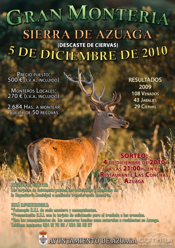 Gran Montería Sierra de Azuaga 2010 