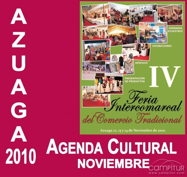 Agenda cultural para el mes de noviembre en Azuaga 