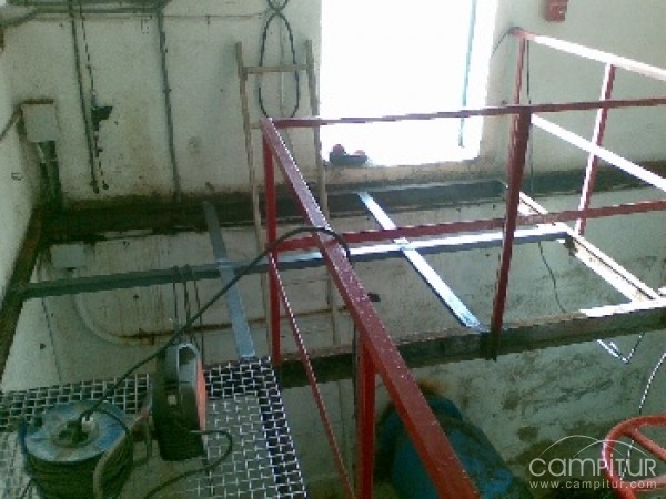 Obras de mejora en el depósito de Cerro Camello 