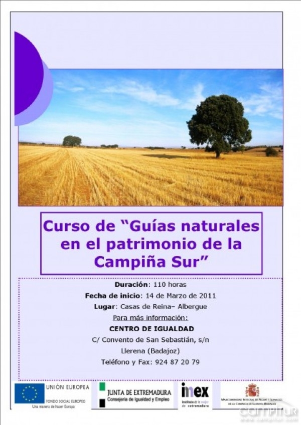 Curos de Guías Naturales por el Patrimonio Natural de la Campiña Sur 