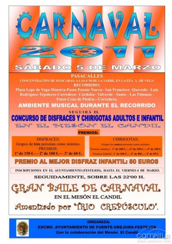 Programa del Carnaval 2011 de Fuente Obejuna 