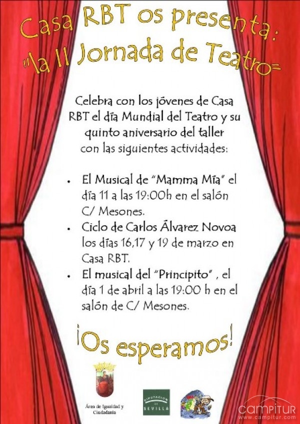 Casa RBT de Constantina celebra su II Jornada de Teatro 