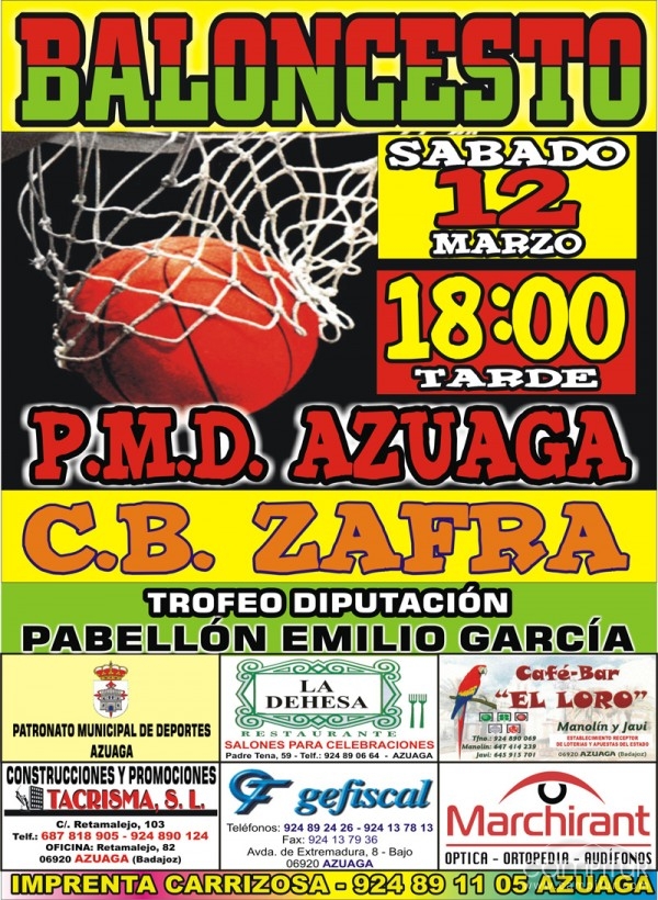 El P.M.D Azuaga pierde su primer partido de la jornada 