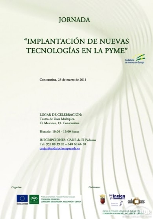 Constantina celebra una Jornada sobre la “Implantación de las nuevas tecnologías en la PYME” 