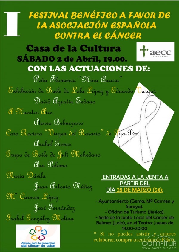 Festival Benéfico a favor de la Asociación Española Contra el Cáncer en Belmez 