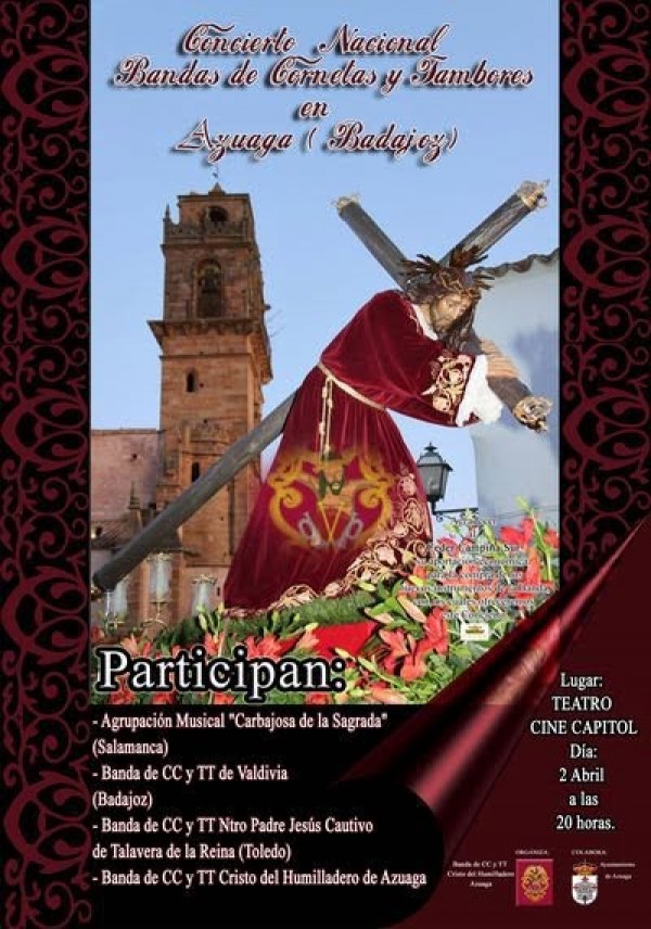 Concierto Nacional de Bandas de Cornetas y Tambores en Azuaga