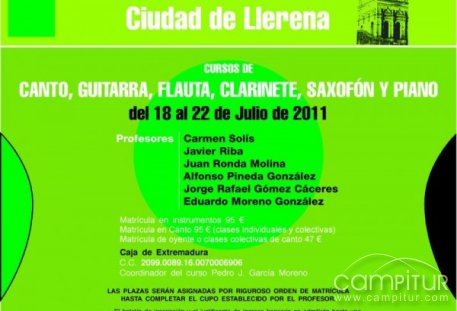 La Escuela Municipal organiza el VI Curso de Música Ciudad de Llerena 