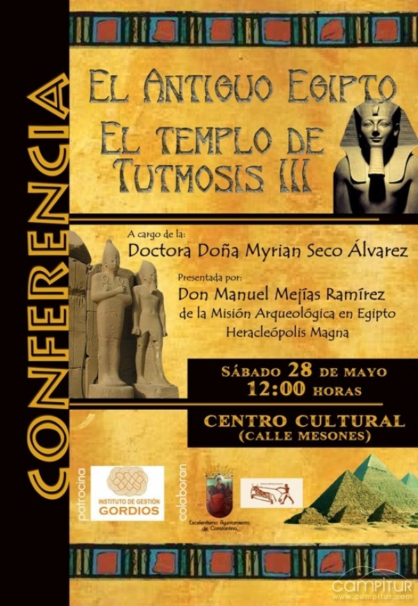 La egiptóloga Miriam Seco ofrecerá una conferencia en Constantina 