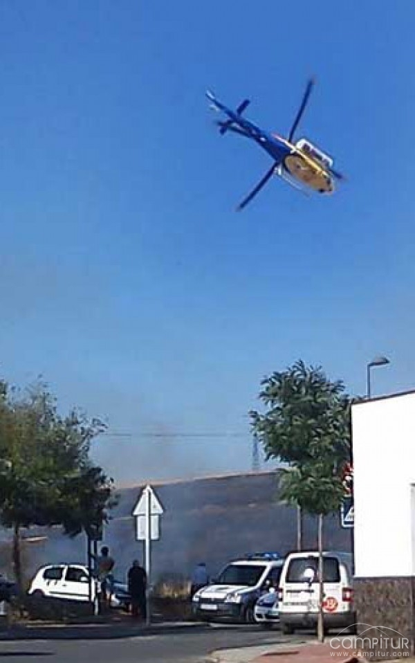 Aparatoso incendio en Cerro Carmelo de Peñarroya – Pueblonuevo 
