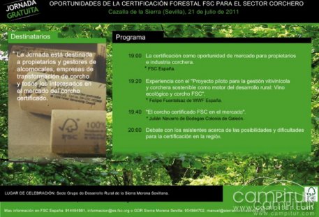 Jornada sobre “Oportunidades de la certificación forestal FSC para el sector corchero” 