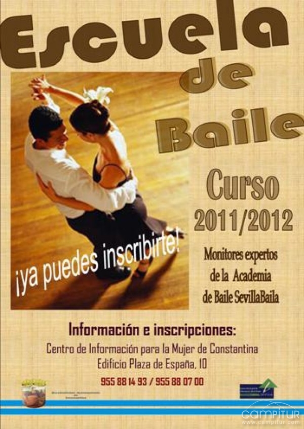 Abierto el plazo de inscripción para la Escuela de Baile de Salón en Constantina 