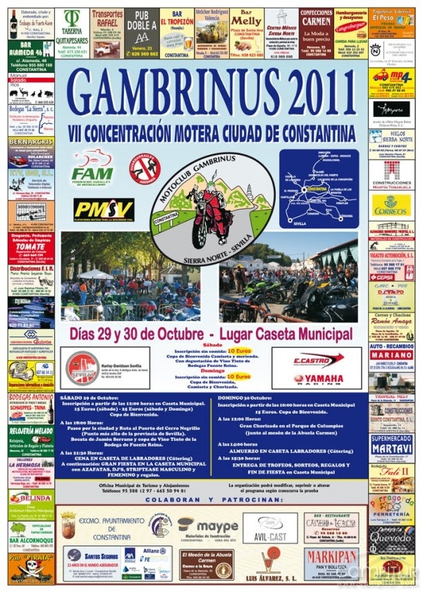 VII Concentración Motera “Gambrinus 2011” en Constantina 