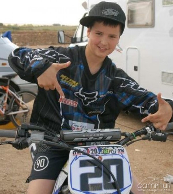 El berlangueño David Pérez Torrejón, ganador del Campeonato Extremeño de Motocross 