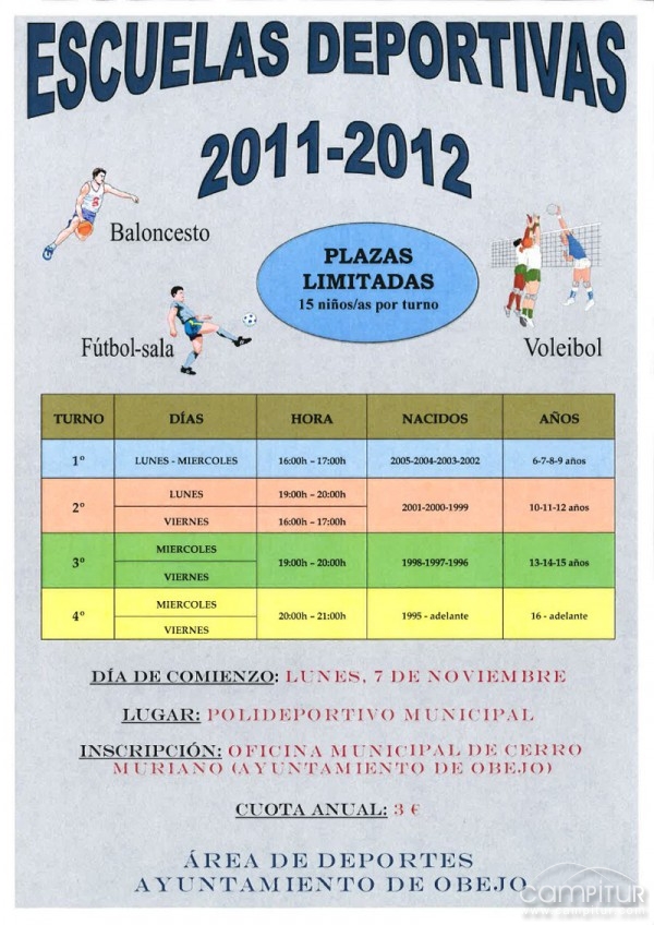 Actividades Deportivas 2011/2012 en Obejo 