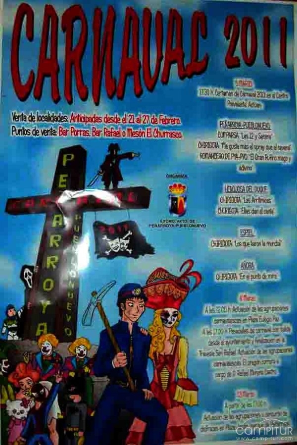 Peñarroya-Pueblonuevo organiza su II Concurso de Selección del Cartel del Carnaval 2012 