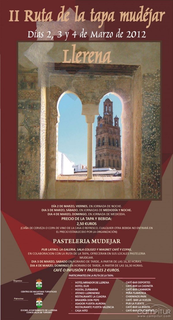Llerena celebra su II Ruta de la Tapa Mudéjar 