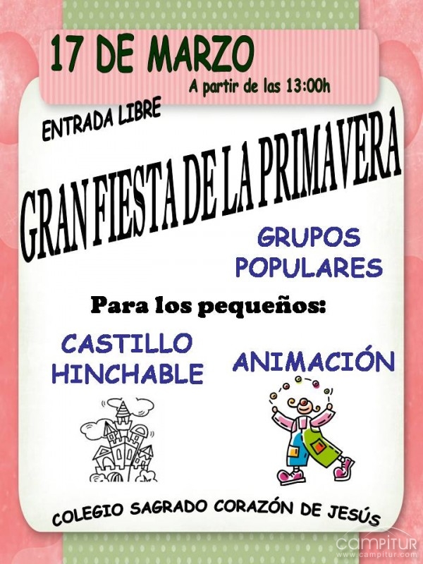 El Colegio Sagrado Corazón de Jesús de Constantina organiza una Gran Fiesta de la Primavera 